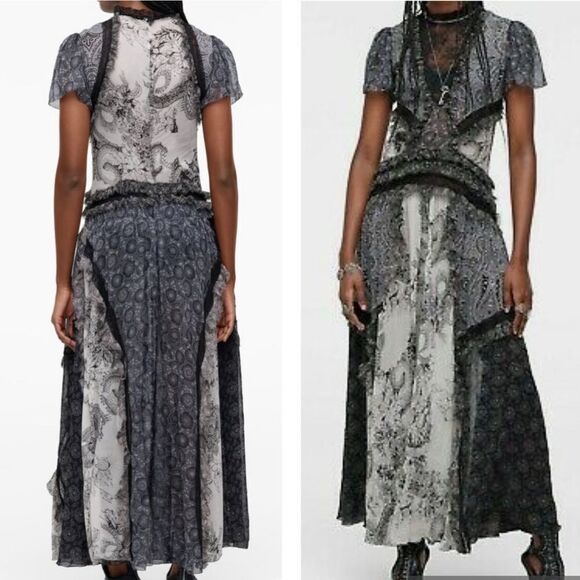 ZARA WOMAN COMBINED LACE DRESS LIMITED EDITION - Picture 3 of 7